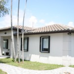 East side of roof with concrete tile installed