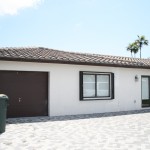 West side of roof with concrete tile installed