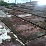 Damaged original tile roof