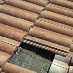 Broken roof tiles to be replaced