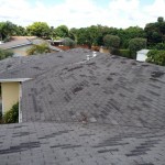 Photos of old roof shingles before being removed