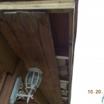 Photo of tongue and groove roof damage