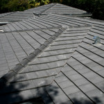 Installed Belair Sierra Madre flat cement roof tile