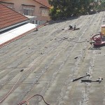 Original tile roof removed