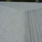 Before photo of original shingle roof