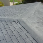 Before photo of original shingle roof