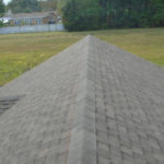 Photo of completed roof with architectural shingle installed