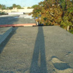 Gravel roof before removal