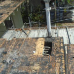 Sheathing repairs after removal of old roof