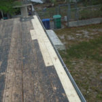 Sheathing repairs after removal of old roof