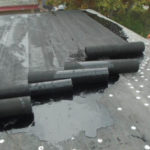 Flat roof paper installation