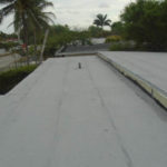Final photo of completed flat roof in North Miami