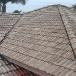 Existing double roll cement tile roof