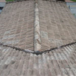 Existing double roll cement tile roof