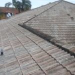 Existing double roll cement tile roof