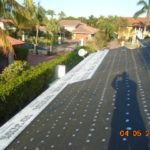 Installation of Polystick prior to roof tile installation