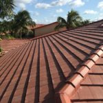 After photo of installed Flat Cement Roof Tile