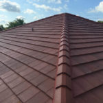 After photo of installed Flat Cement Roof Tile