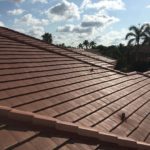 After photo of installed Flat Cement Roof Tile