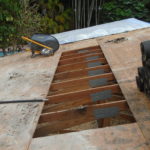 Decking repairs after tile roof removal