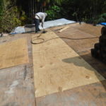 Decking repairs after tile roof removal