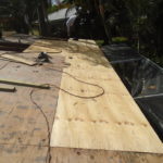 Decking repairs after tile roof removal