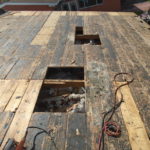 Replacement of rotted decking with new