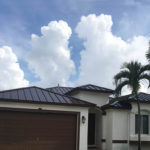 Standing seam galvalume roof in Mansard Brown